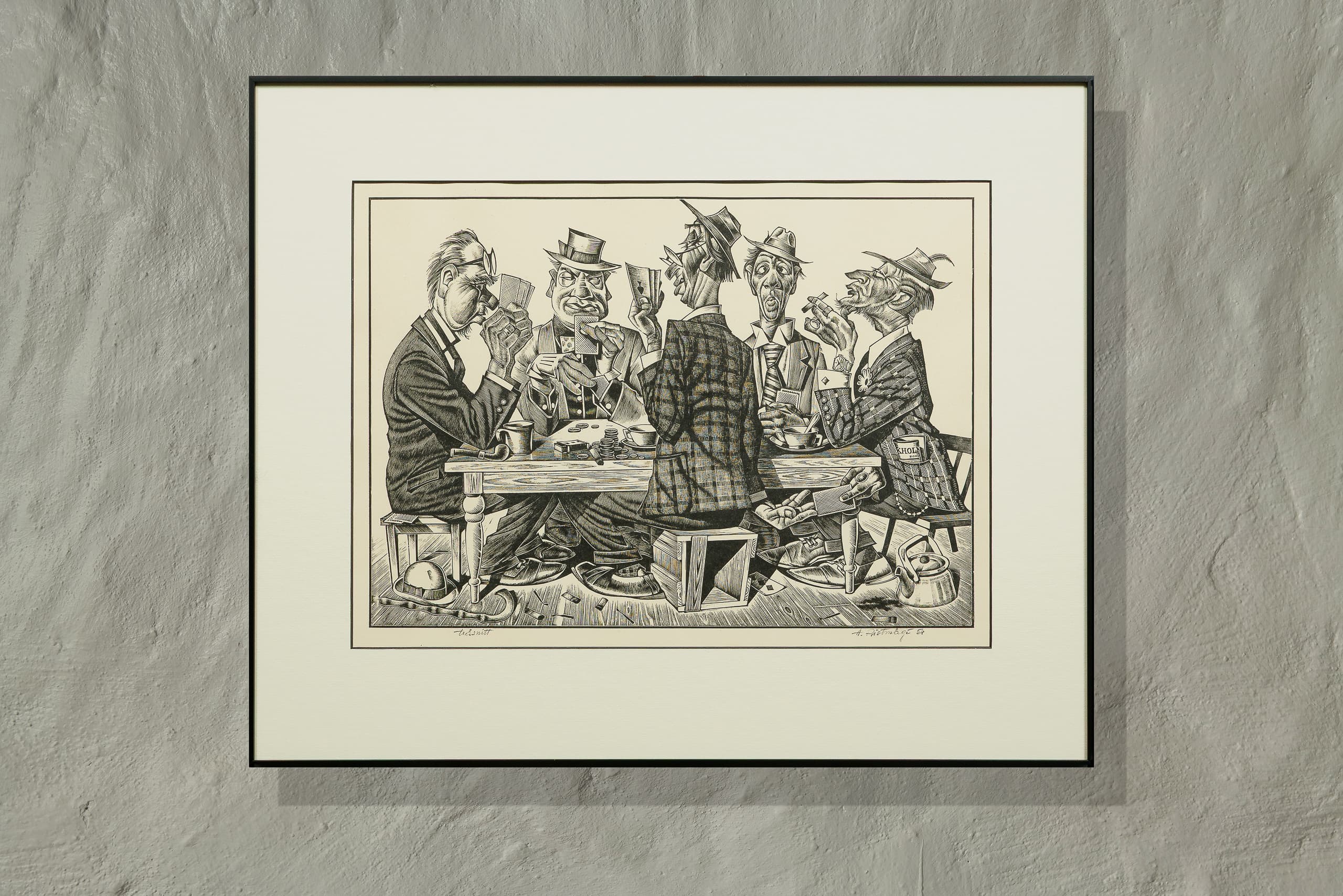 Aleksander Ristimägi "Kaardimängijad", 1954 - Image 2