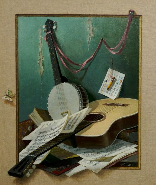 August Albo "Kompositsioon banjo ja kitarriga", 1950ndad