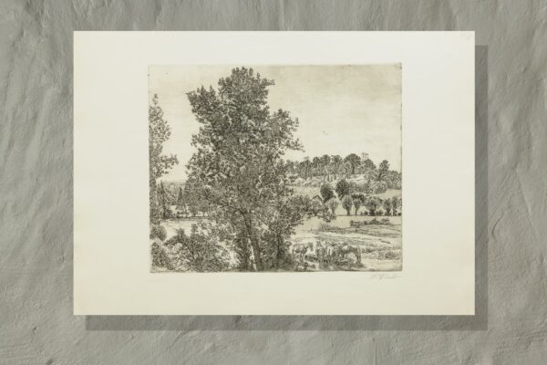 Eduard Wiiralt "Burgundia maastik", 1947