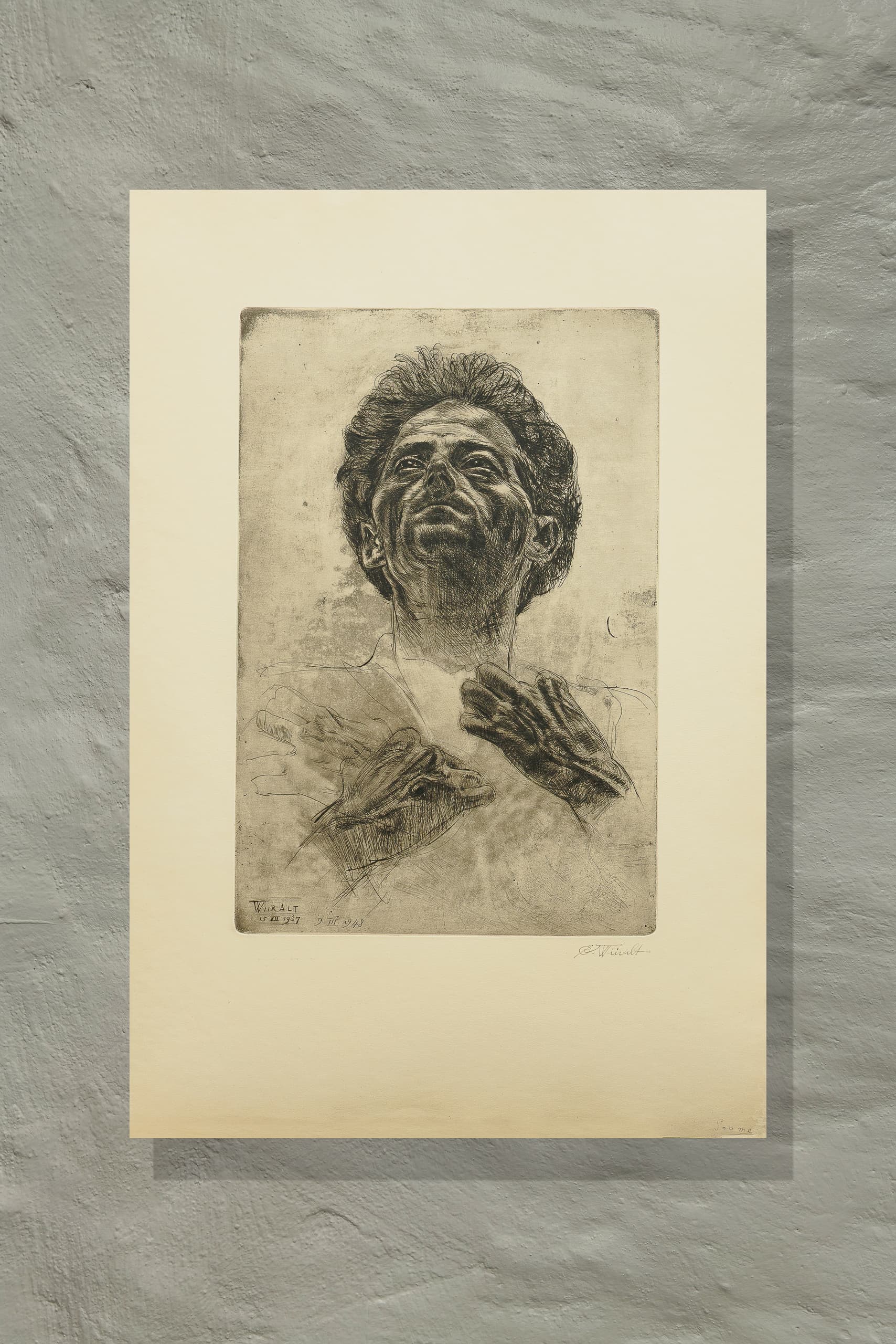 Eduard Wiiralt "Kunstnik Martin Baeri portree", 1937 - Image 2