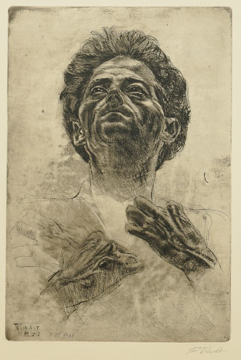 Eduard Wiiralt "Kunstnik Martin Baeri portree", 1937