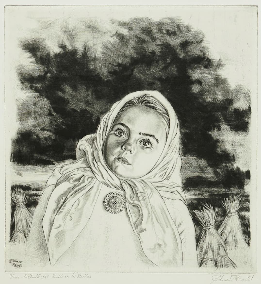 Eduard Wiiralt "Virve, 1. seisund", 1943 - Image 1