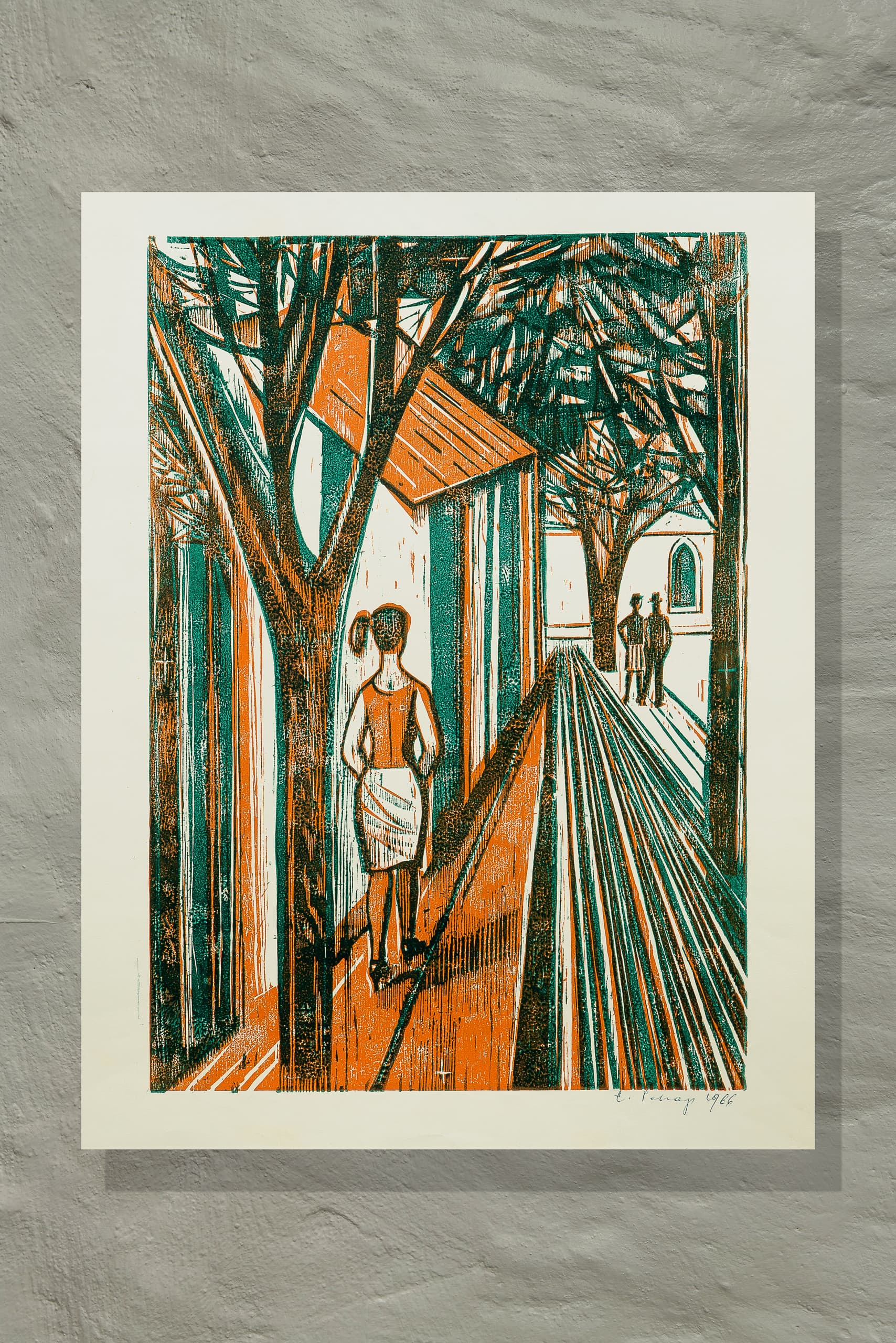 Eric Pehap "Naine tänaval", 1966 - Image 2