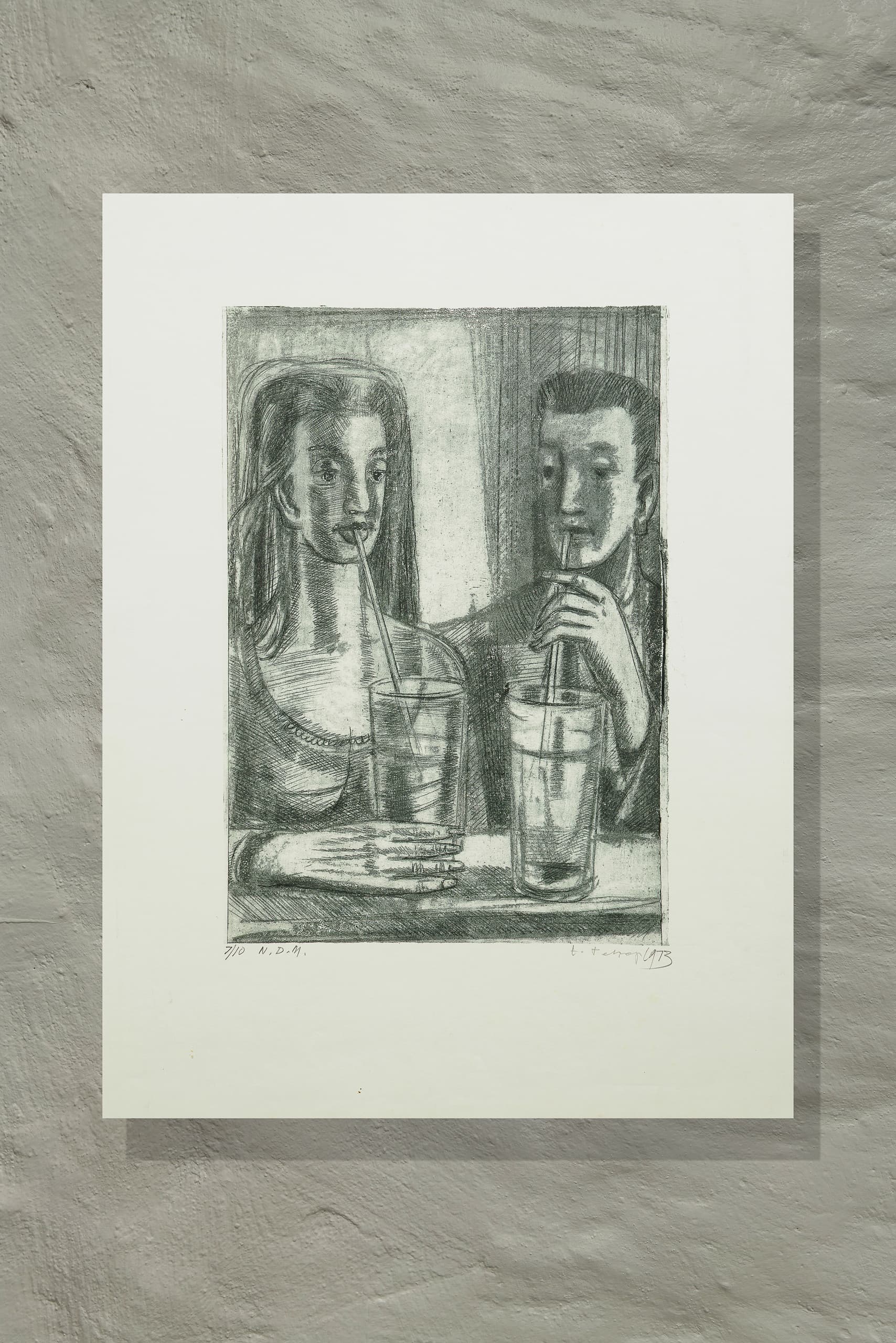 Eric Pehap "Paar limonaadidega", 1973 - Image 2