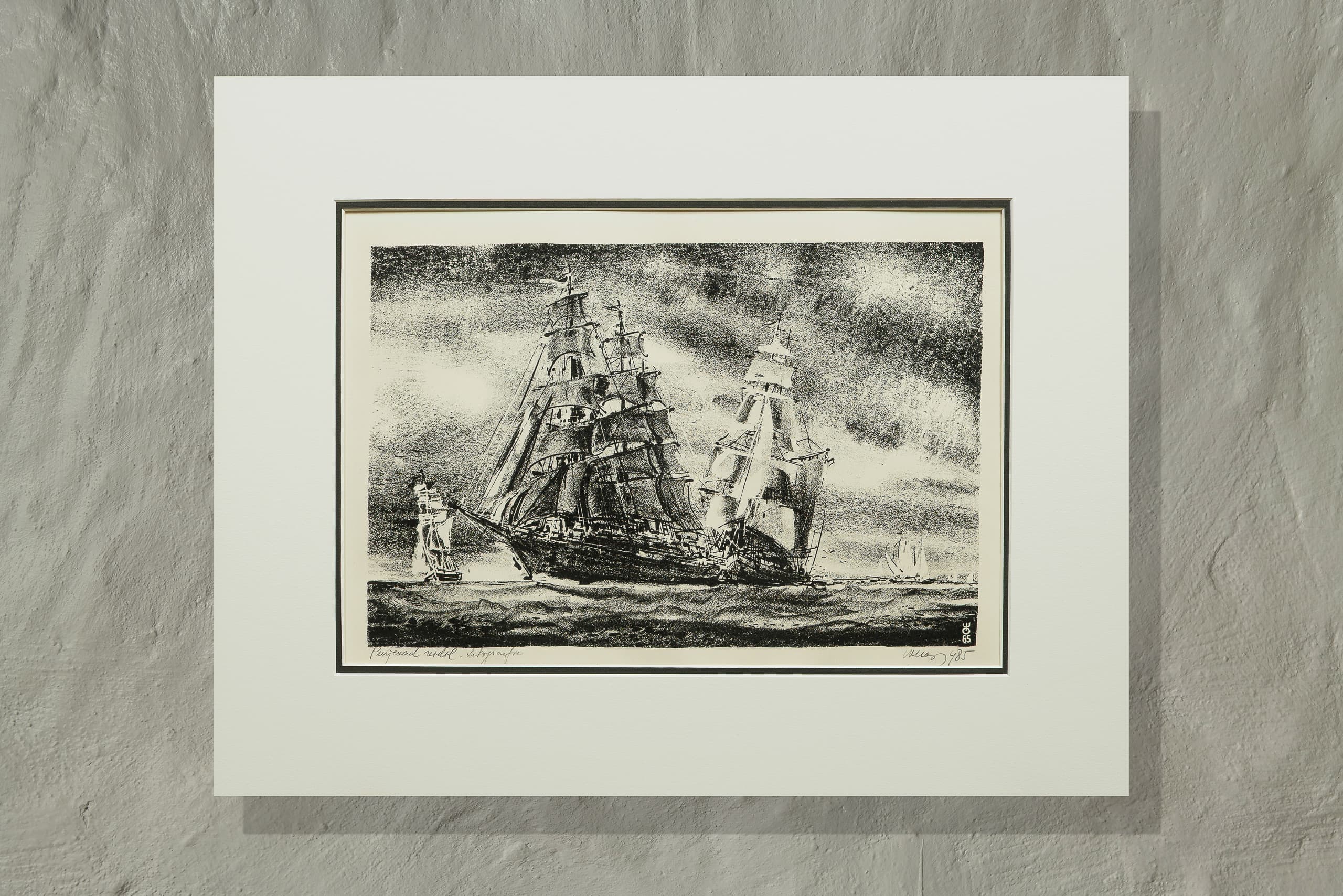 Evald Okas "Purjekad", 1985 - Image 2