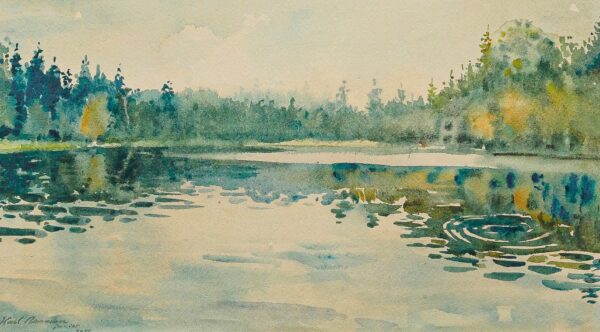 Karl Burman jr "Järvevaade", 1988