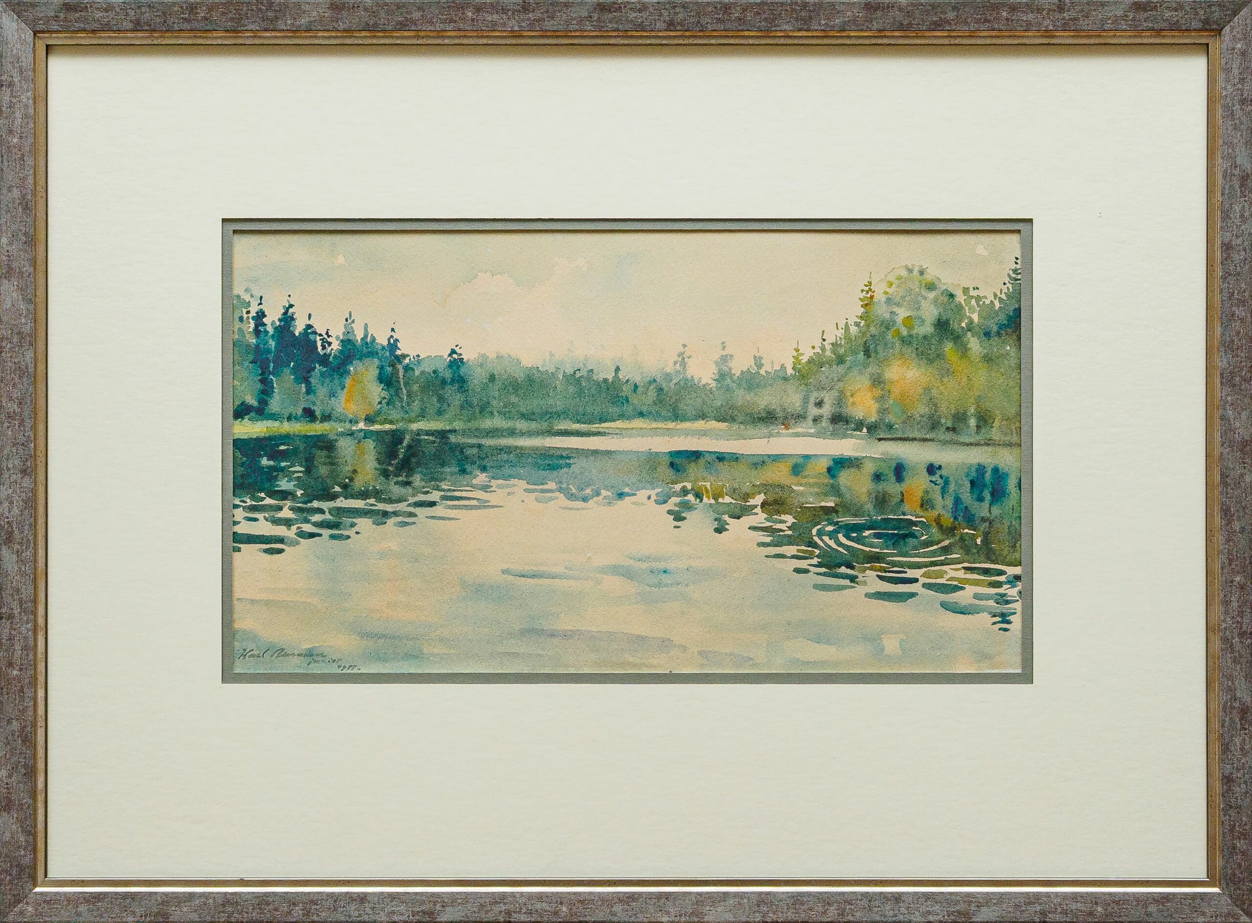 Karl Burman jr "Järvevaade", 1988 - Image 2