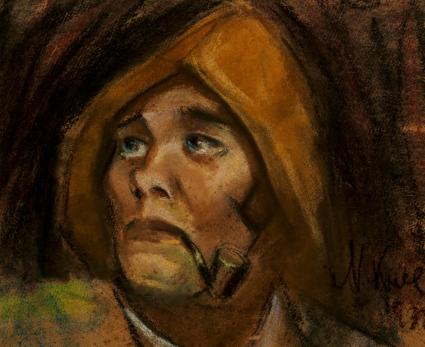 Nikolai Kull "Kalur piibuga", 1932 - Image 1