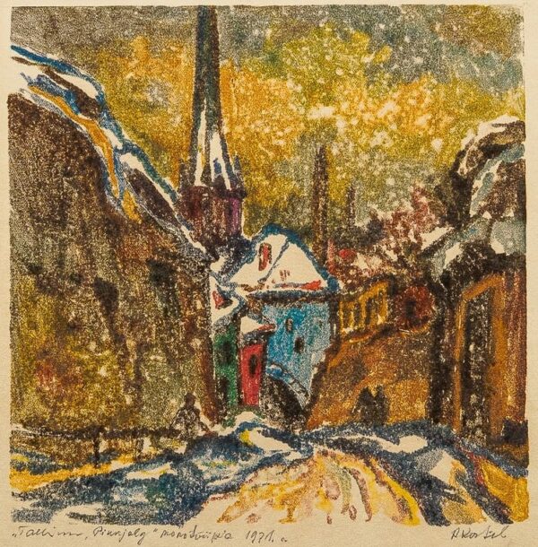 Adolf Kortel "Tallinna vanalinna Pikk jalg", 1971