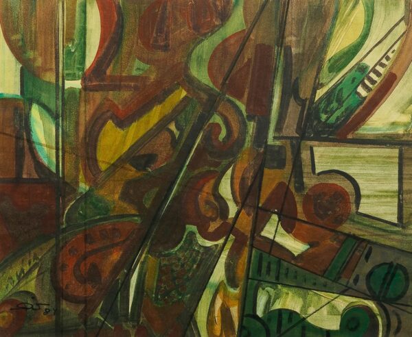 Aleksander Pilar "Abstraktne kompositsioon", 1984 (PEAGI LAOS)