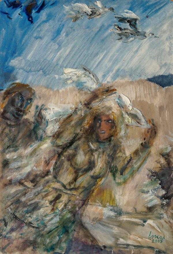 Evald Okas "Põgenemas", 2005