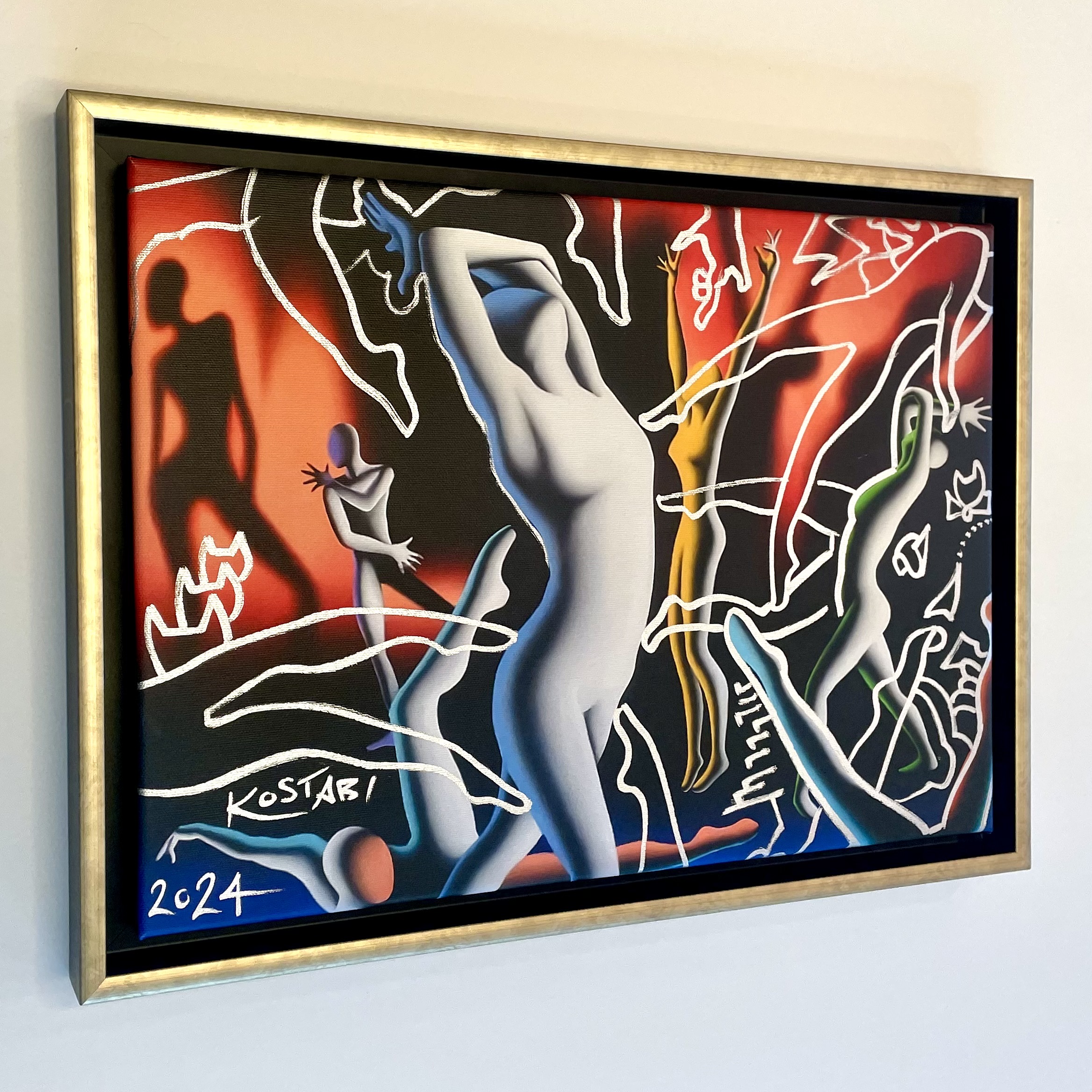 Kalev Mark Kostabi Silent Echoes III