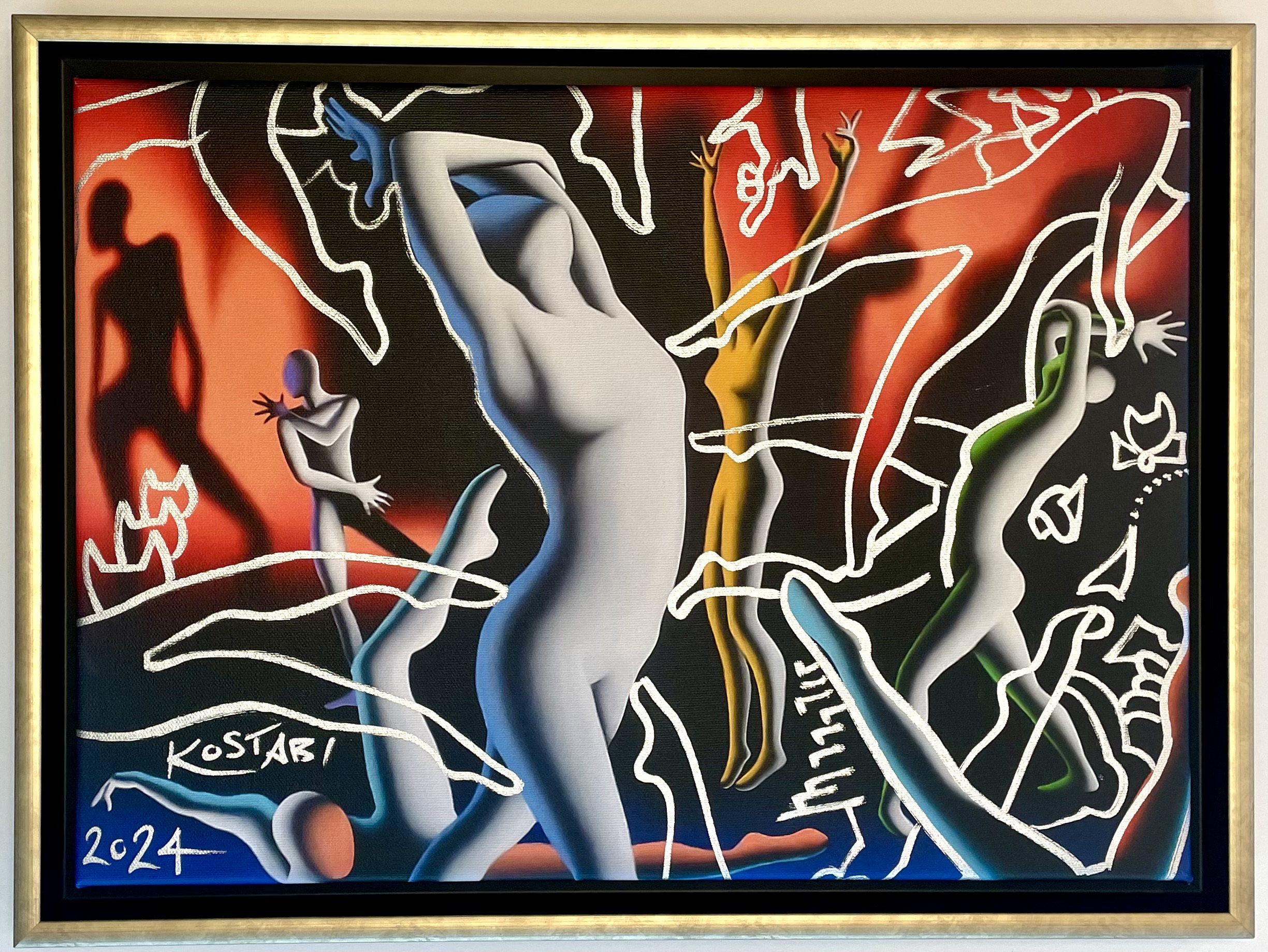 Kalev Mark Kostabi Silent Echoes III